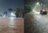 Vídeo: veículos são arrastados durante chuva forte em Mato Grosso