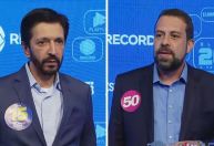 Saiba o que disseram Nunes e Boulos na chegada para o debate da Record