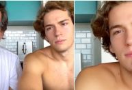 Filho de Murilo Benício chama atenção na web em vídeo com o pai: "Que genética"