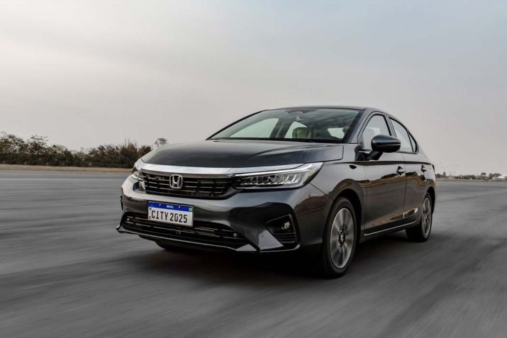 Honda City Sedan 2025: modelo ganha novo visual • Caio Mattos/Honda/Divulgação