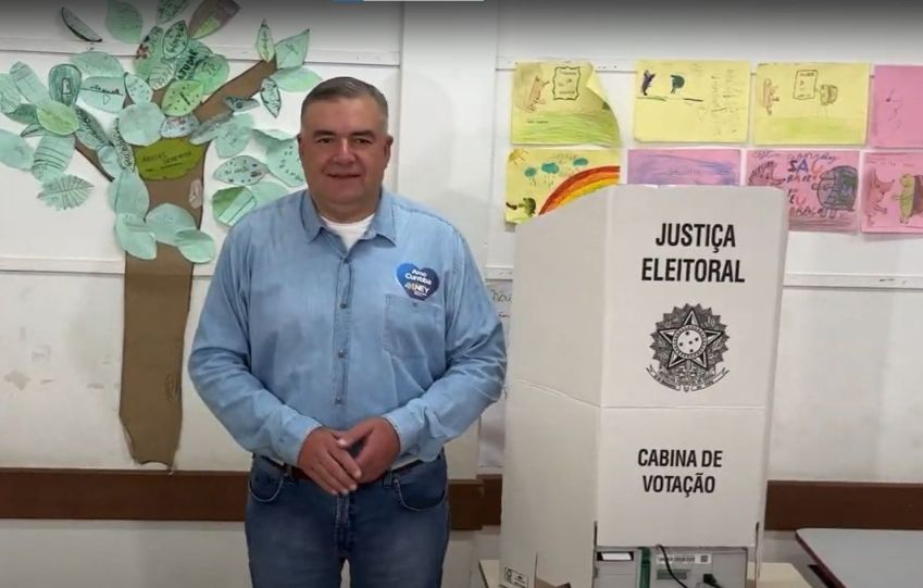 O candidato Ney Leprevost (União Brasil) • 05/10/2024 - Divulgação