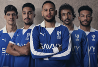 Neymar estrela campanha de uniforme comemorativo do Al-Hilal; veja imagens