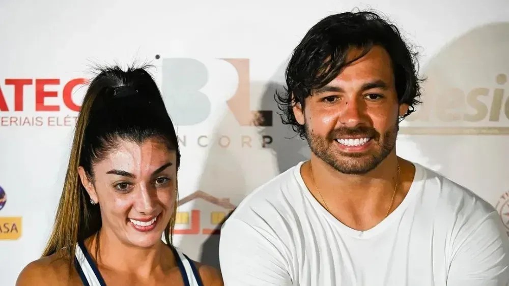 Ricardo Goulart e esposa comemora título em torneio de beach tennis, em Salvador