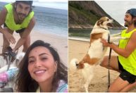 Sabrina Sato curte praia com Nicolas Prattes após anunciar gravidez; veja