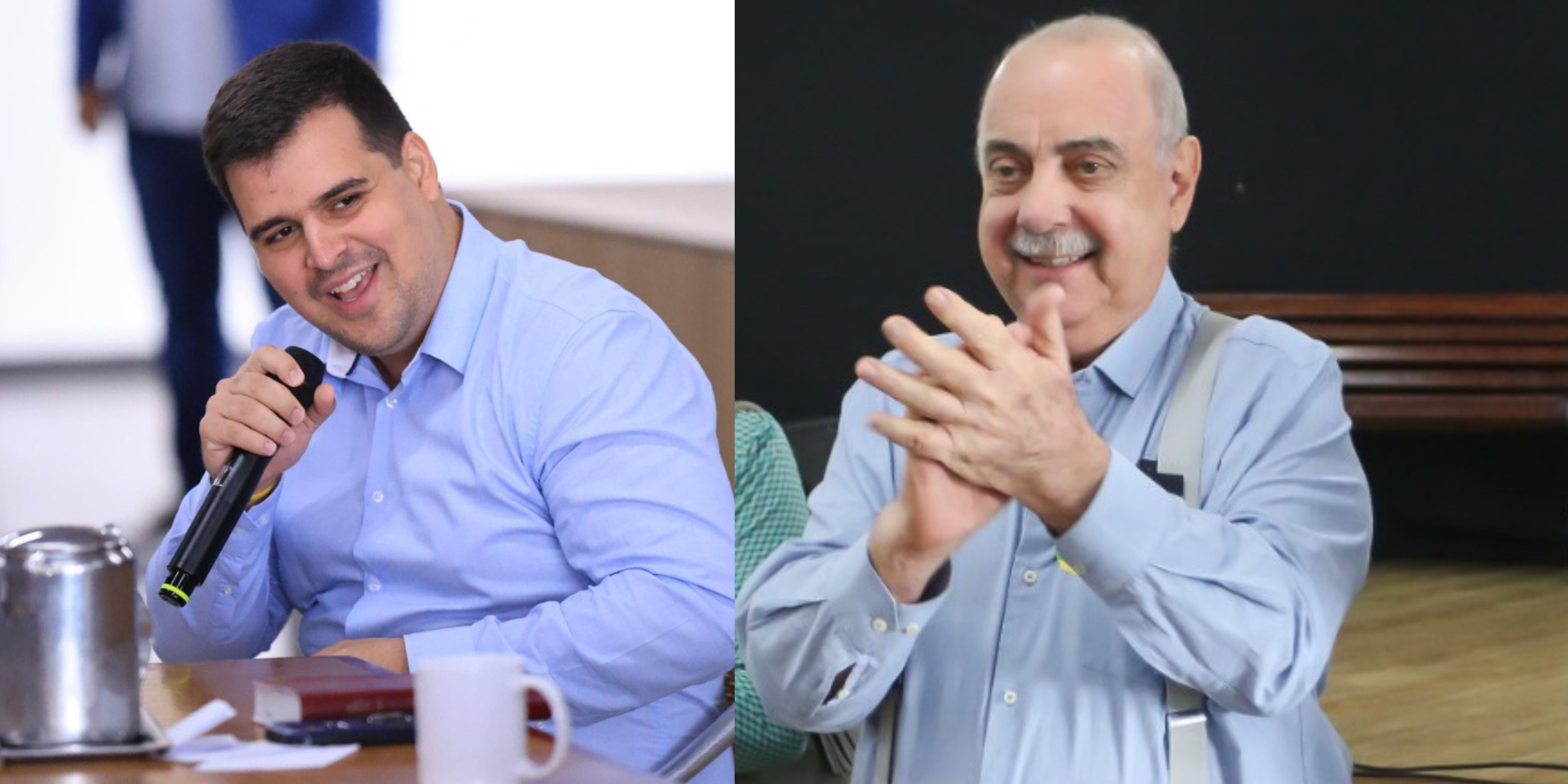 Bruno Engler (à esquerda) e Fuad Noman disputam a Prefeitura de Belo Horizonte