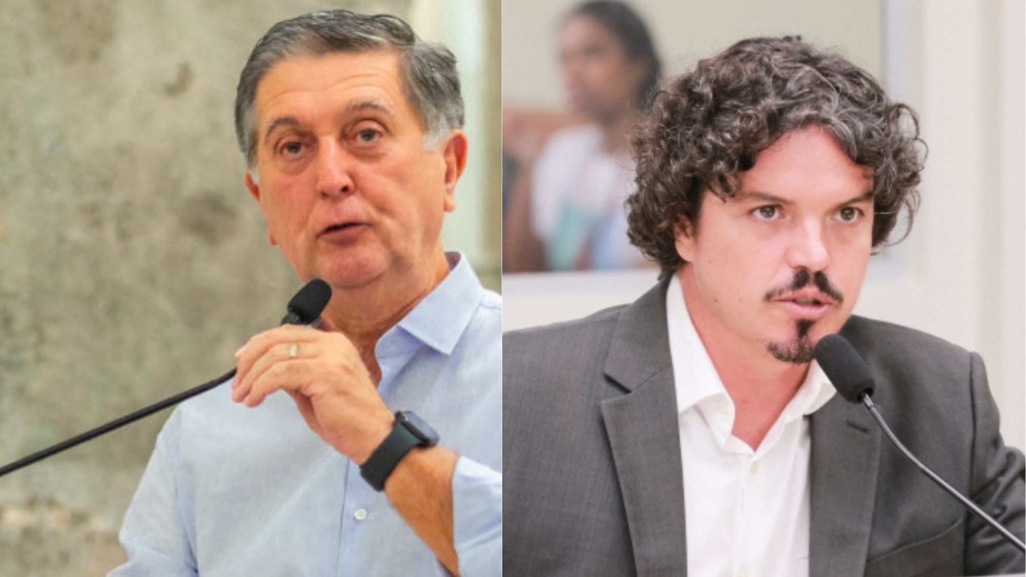 Topázio Neto (PSD) e Marquito (PSOL)
