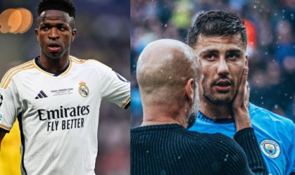 Vini Jr. x Rodri: compare números da última temporada