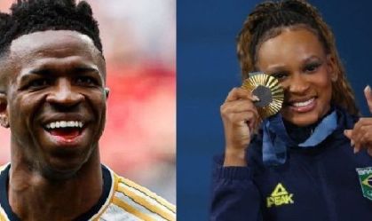 Vini Jr. e Rebeca Andrade