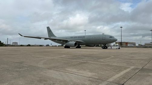 KC-30 da FAB pousou em Lisboa, Portugal, para escala antes de seguir para o Líbano