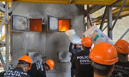 Polícia Civil de Mato Grosso incinera três toneladas de drogas apreendidas