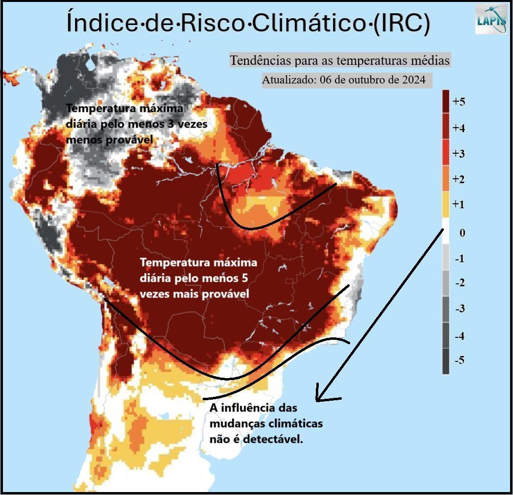 Mapa do Índice de Risco Climático (IRC) • Instituto Lapis