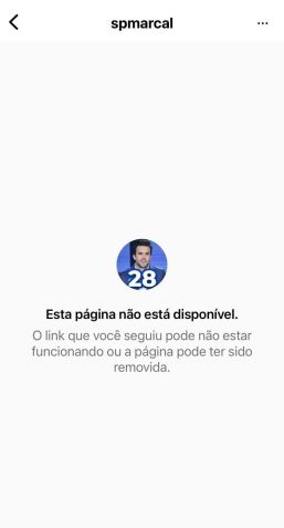 Nova conta de Pablo Marçal (PRTB) foi suspensa neste sábado (5) • Reprodução/Instagram
