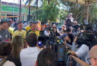 Ex-presidente Jair Bolsonaro vota na zona oeste do Rio de Janeiro