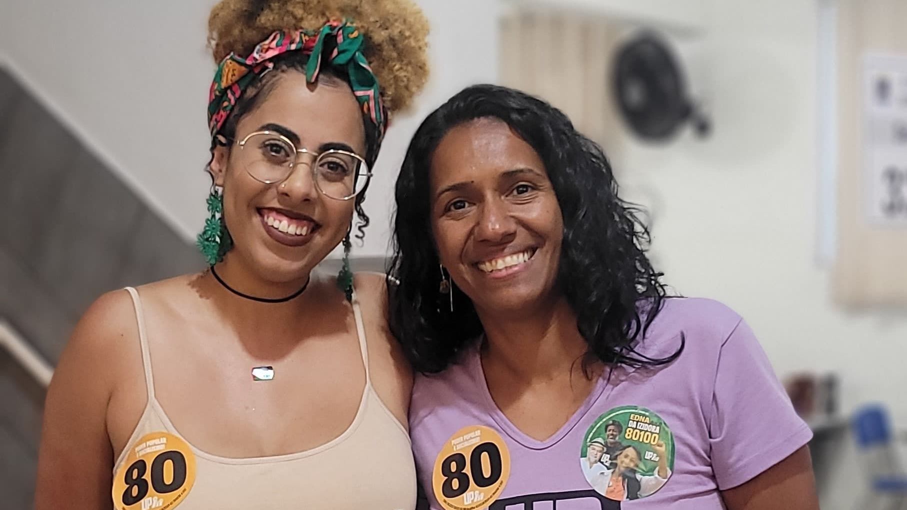 Indira Xavier durante voto • Divulgação