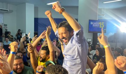 Nunes agradece Tarcísio e lembra Bruno Covas em discurso após apuração dos votos