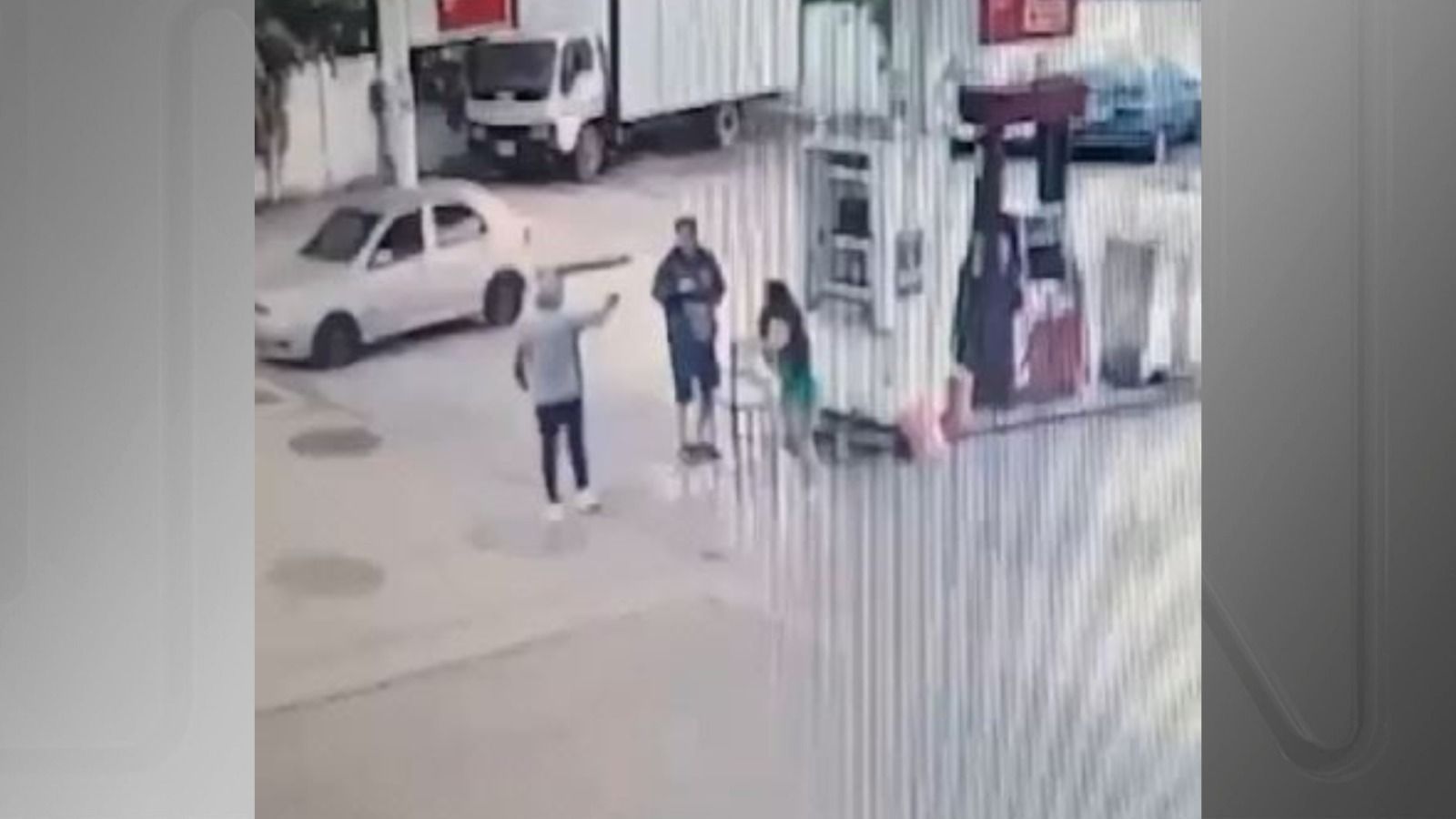 discussão em posto de combustível