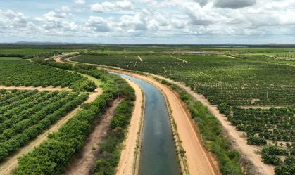 Canal de irrigação onde ocorreu o acidente