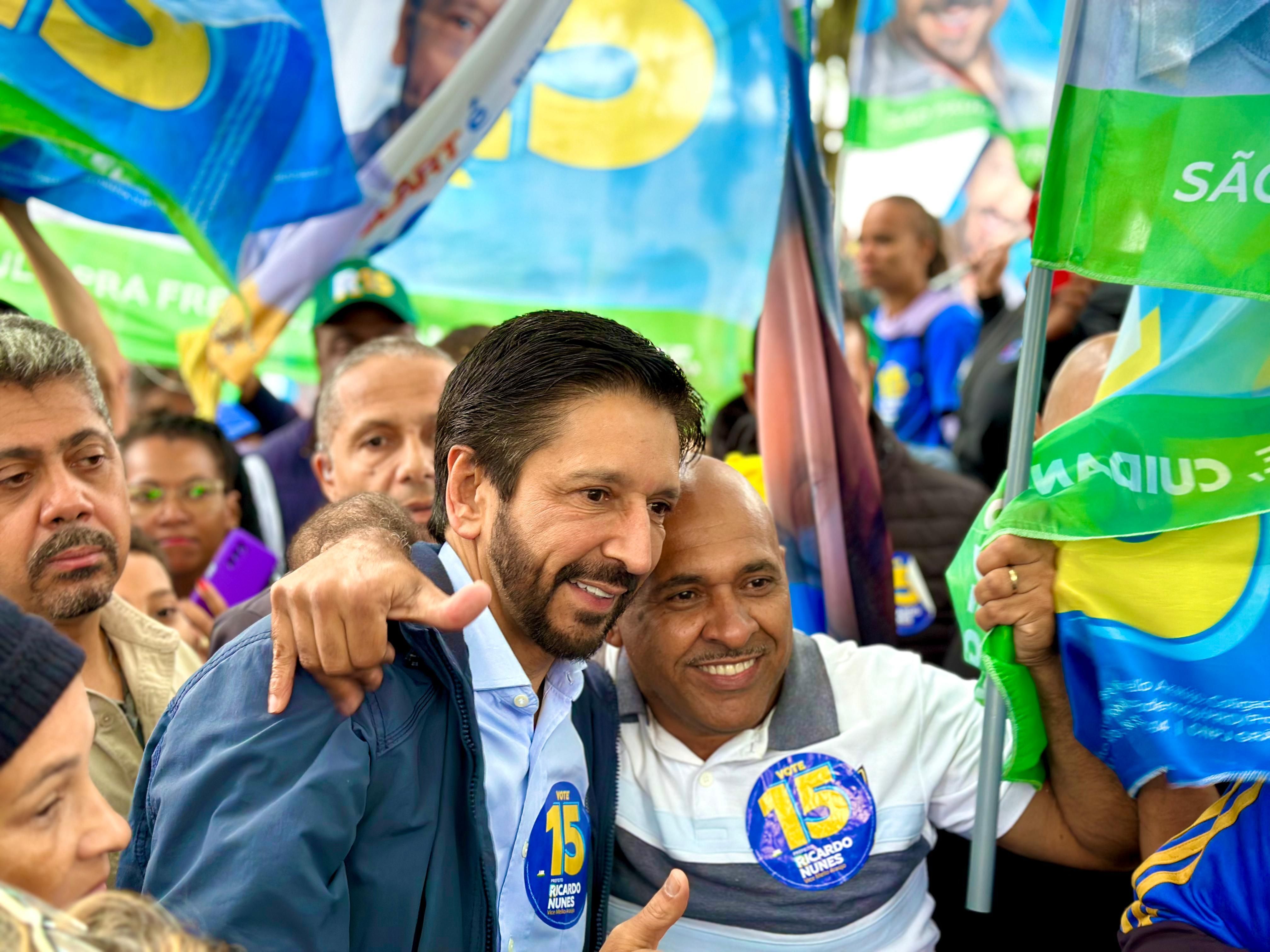 Candidato Ricardo Nunes (MDB) • Divulgação: Campanha de Nunes