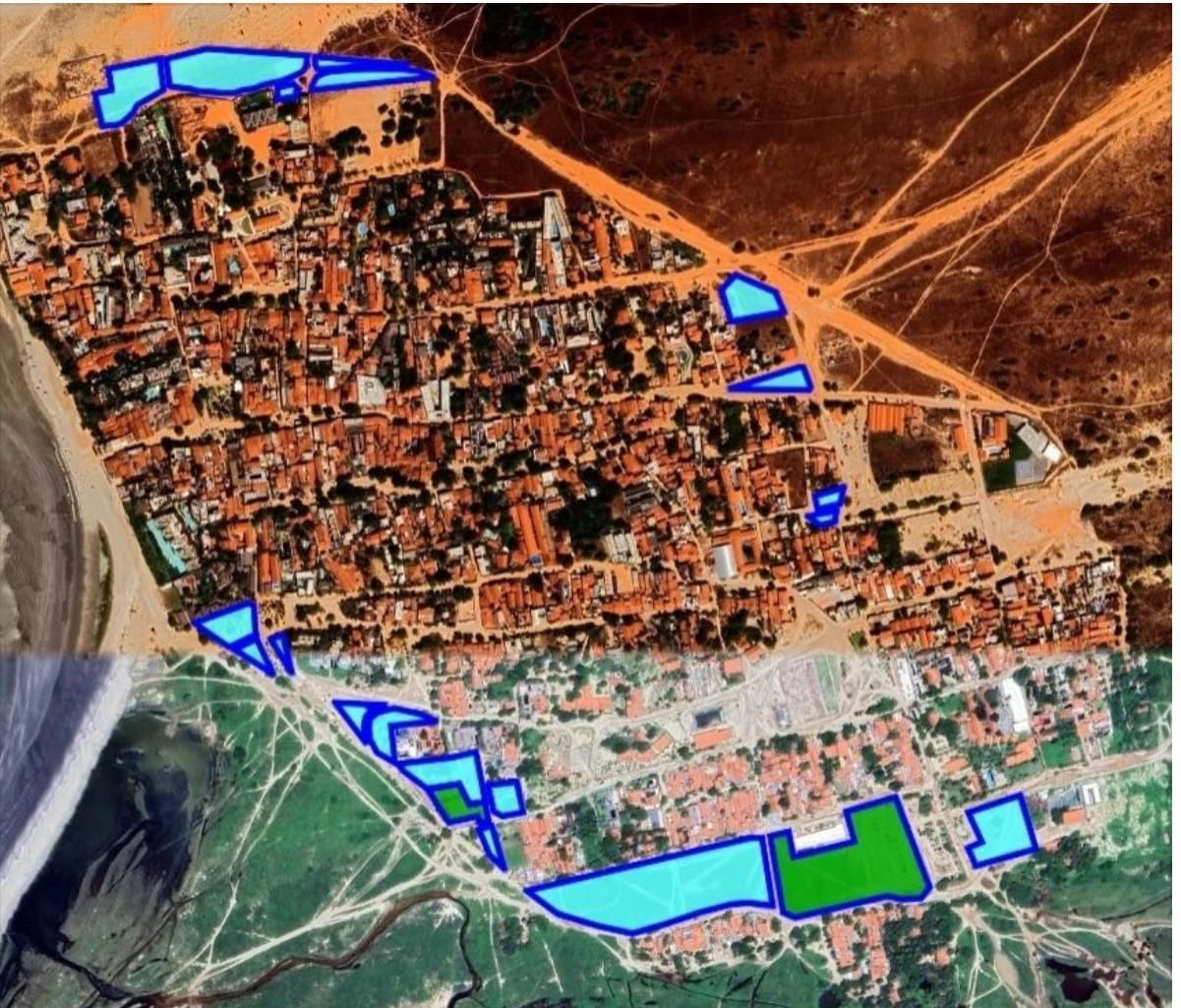 Veja o mapa da área (pontos em azul) que foram requeridos pela defesa, para que retornem para Iracema • Arquivo pessoal