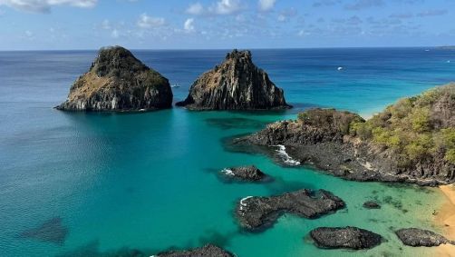 Visão geral do arquipélago de Fernando de Noronha