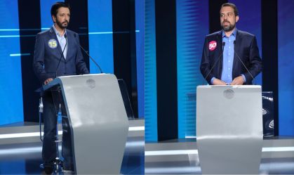 "Desespero bateu", "ursinho carinhoso": frases do debate entre Nunes e Boulos na Record