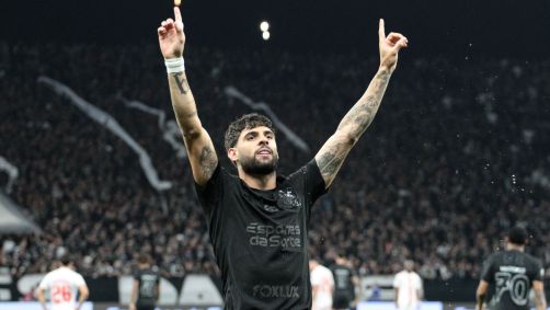 Yuri Alberto comemora gol