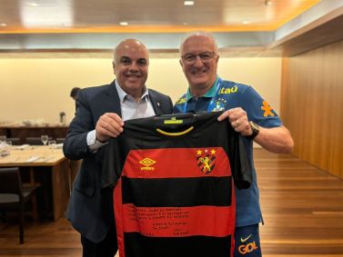 Yuri Romão com o técnico Dorival Jr
