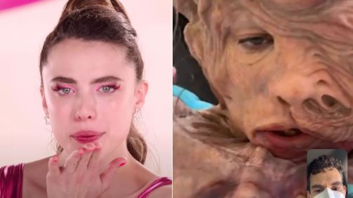 Margaret Qualley em "A Substância"