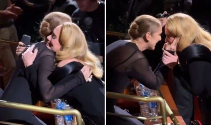 Adele se emociona ao ver Céline Dion na plateia de seu show em Las Vegas