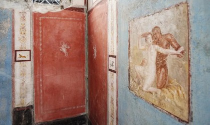 Arqueólogos descobrem casa com afrescos elaborados – e eróticos – em Pompeia, na Itália