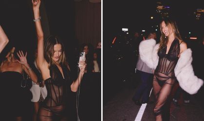 Alessandra Ambrósio mostra after party da Victoria's Secret Fashion Show