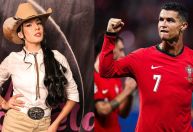 Cristiano Ronaldo presenteia Ana Castela com itens autografados; veja