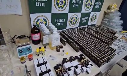 RJ: polícia apreende estoque de R$ 50 mil em fábrica clandestina de anabolizantes
