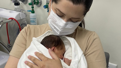 Neném nasceu de forma prematura, após a influenciadora ser diagnosticada com pré-eclâmpsia