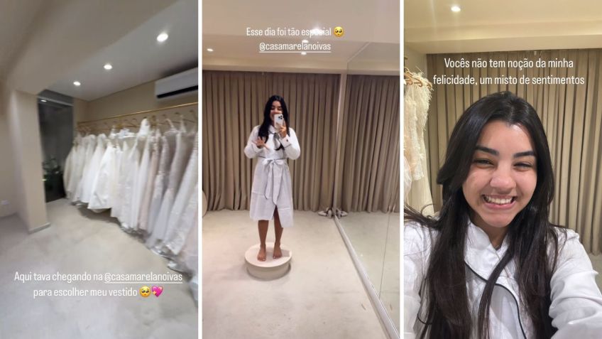 Ary Mirelle mostra prova de vestido de noiva para se casar com João Gomes • Instagram/Ary Mirelle
