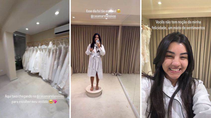 Ary Mirelle mostra prova de vestido de noiva para se casar com João Gomes • Instagram/Ary Mirelle