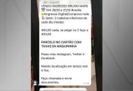 Show do Bruno Mars: Golpista é preso após lucrar R$ 50 mil com ingressos falsos