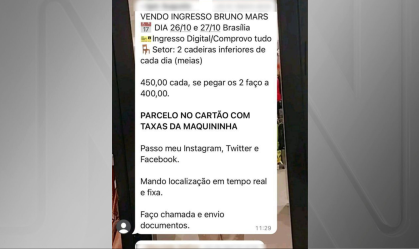 Golpe show bruno mars