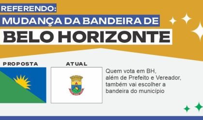 Eleitores de Belo Horizonte rejeitaram a mudança da bandeira do município