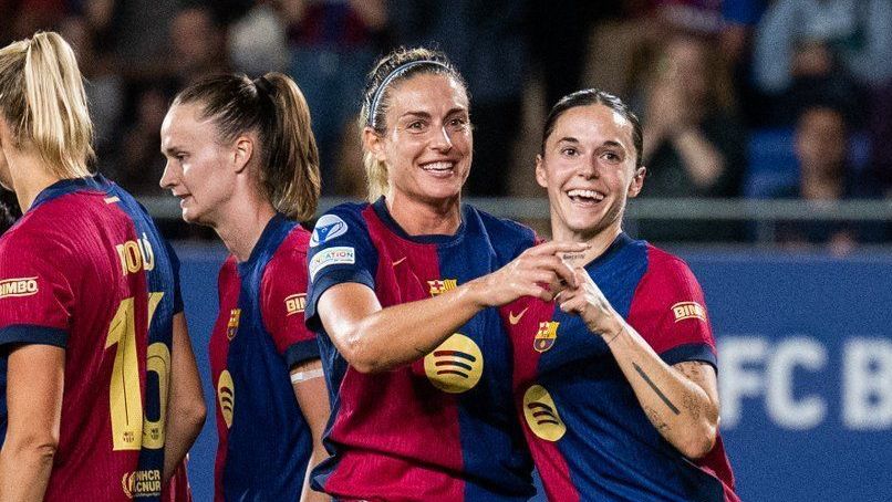 Barcelona goleou pela Champions League Feminina