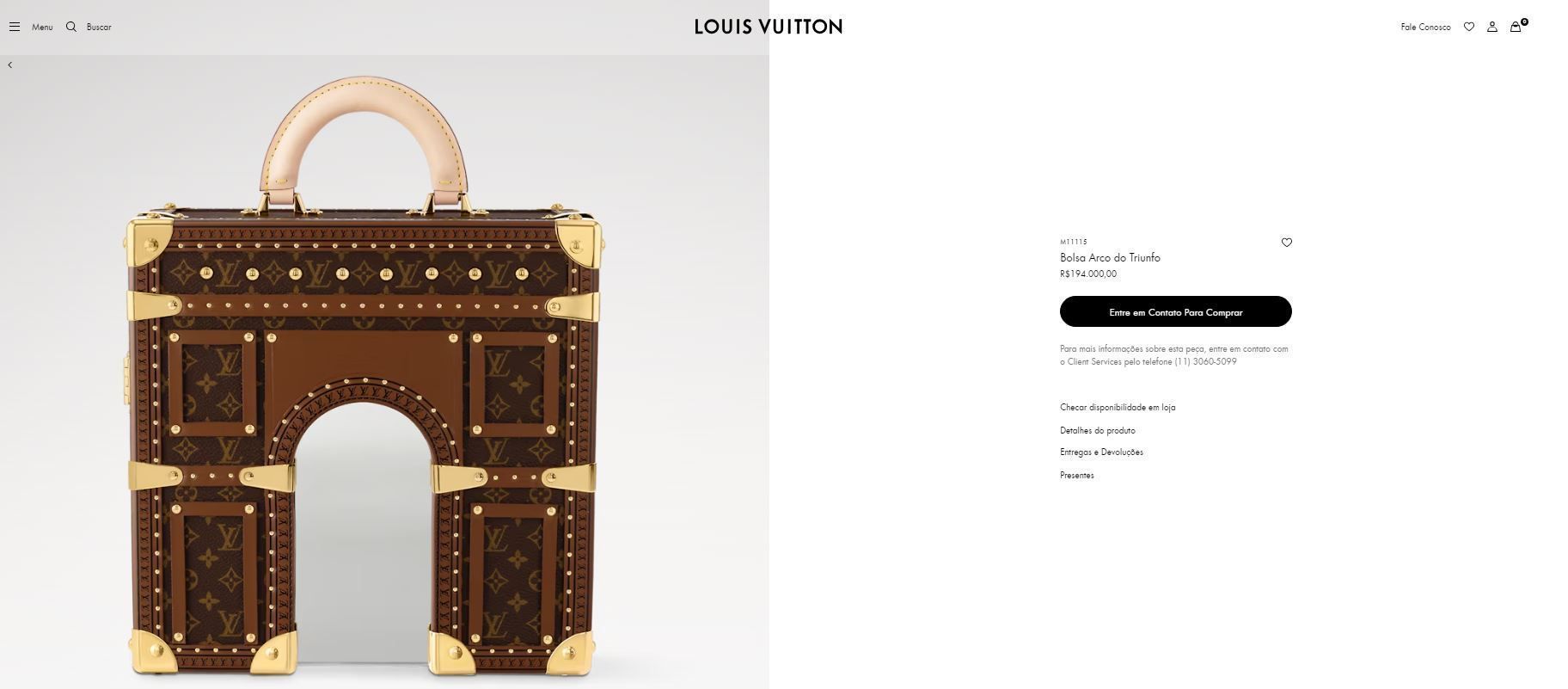 Bolsa Arco do Triunfo da Louis Vuitton • Reprodução/Louis Vuitton