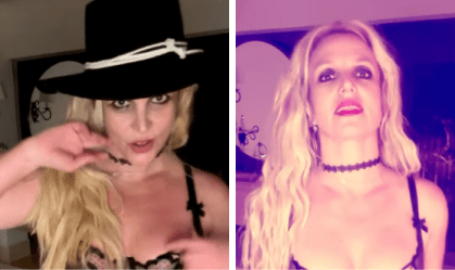 Britney Spears faz dança sensual com lingerie transparente; assista