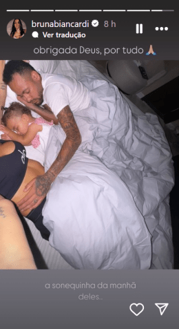Bruna Biancardi, Neymar e Mavie curtem manhã de domingo juntos • Instagram/ Bruna Biancardi
