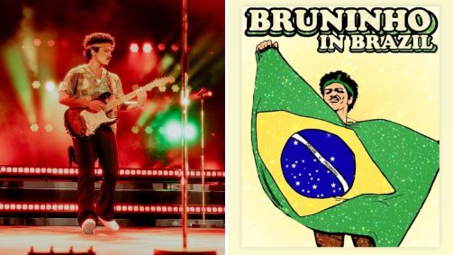 Bruno Mars compartilha arte de fã clube brasileiro