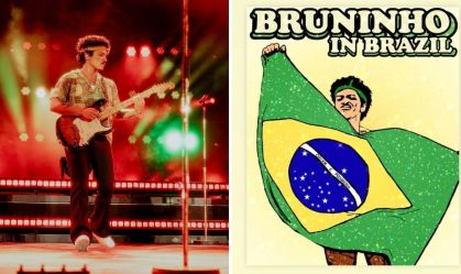 Bruno Mars compartilha arte de fã clube brasileiro