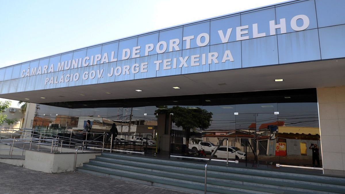 Fachada da Câmara de Porto Velho, em Rondônia