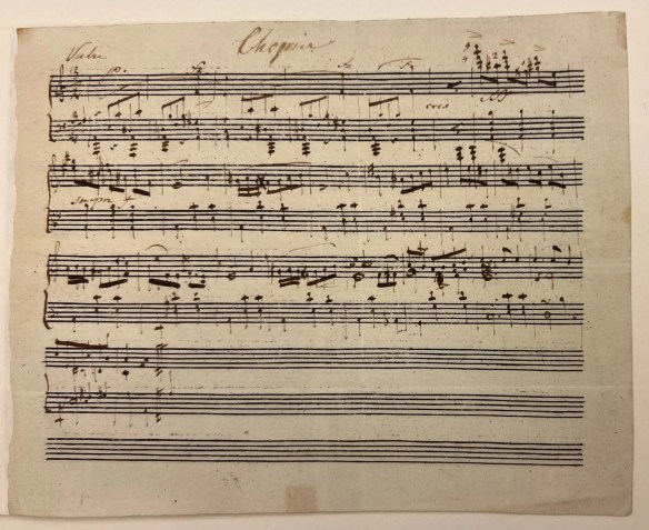 Acredita-se que Chopin tenha escrito a valsa inédita na década de 1830 • Carmen González Fraile/Biblioteca e Museu Morgan