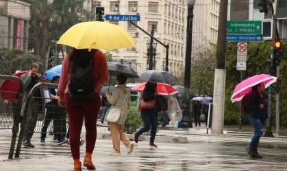 Instabilidades ganham força e terça-feira será de chuva em São Paulo