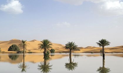 Fotos raras mostram enchentes no maior deserto quente da Terra, o Saara