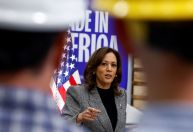 Kamala luta para garantir apoio de homens nos sindicatos